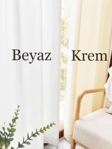 BEYAZ Güneşlik Saten